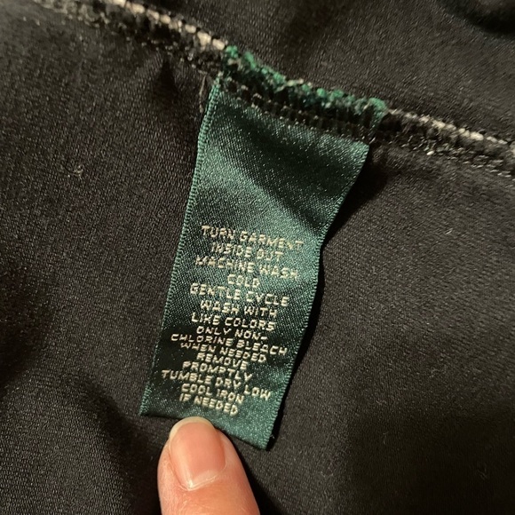 Lauren Ralph Lauren Activewear Full Zip Black Sweatshirt Jacket Long Sleeves L - Picture 8 of 10